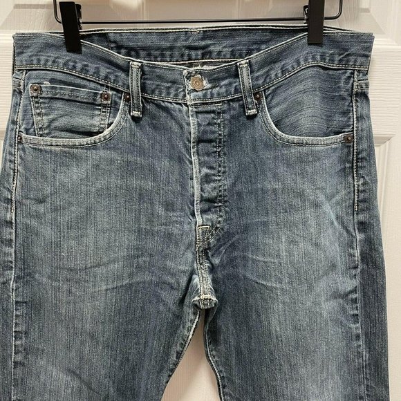 Levi's 501 Classic Straight Jeans Mens 32x30 - Picture 4 of 11